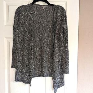 Charlotte Russe black and gray cardigan long sleeve size small